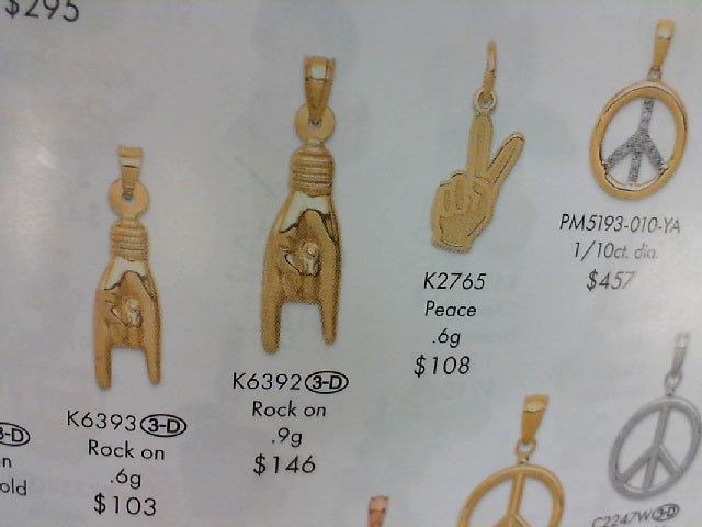 14k Yellow Gold Charm