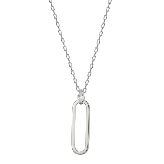 Sterling Silver White Silver Necklace