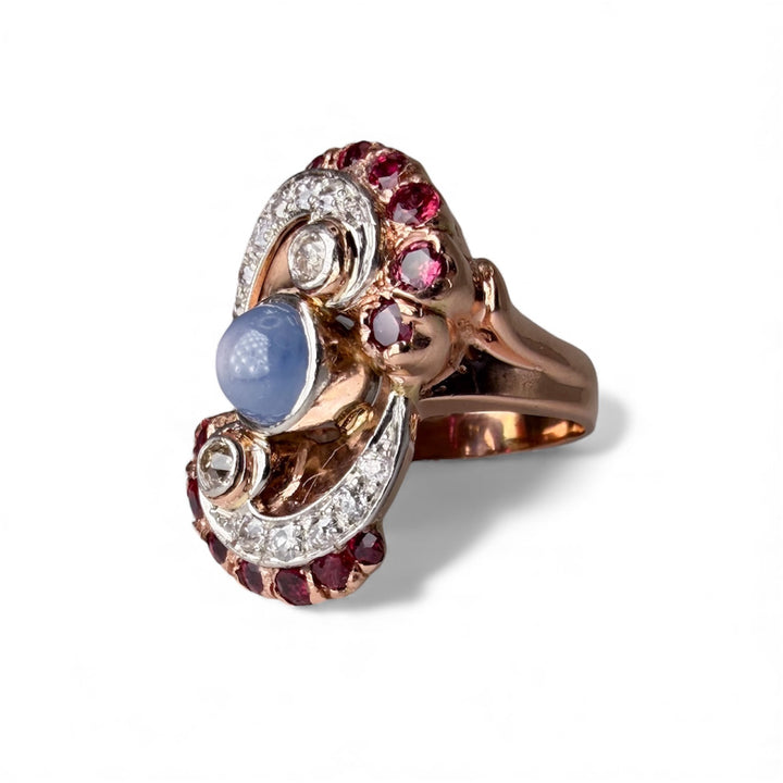 14k Rose Gold 1940's Estate Ring