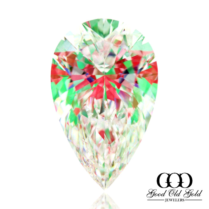 3.07ct D VVS2 Pear Lab Grown Diamond