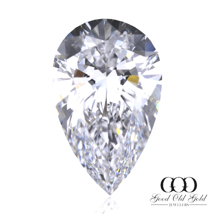 3.07ct D VVS2 Pear Lab Grown Diamond