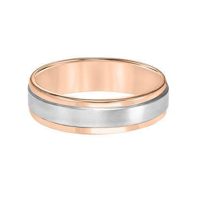 14k Two Tone Wedding Band
