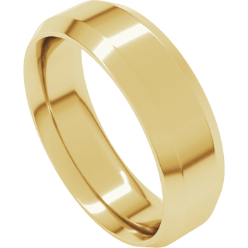 18k Yellow Gold Polished Wedding Band
