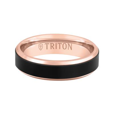Titanium Two Tone Polished Wedding Band
