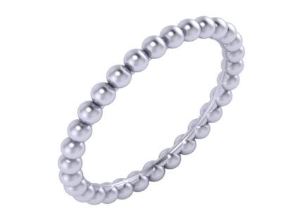 14k White Gold Eternity Band