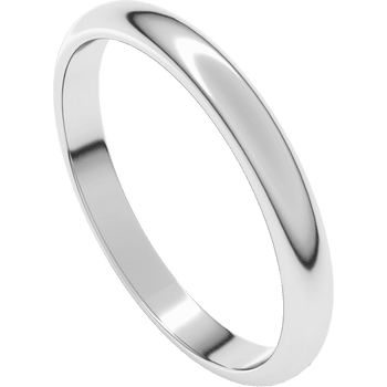 14k White Gold Band