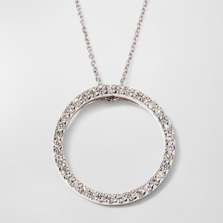 18k White Gold Estate Designer Pendant
