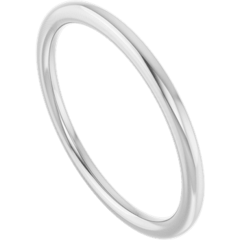 14k White Gold Band
