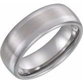 Tungston Satin Wedding Band