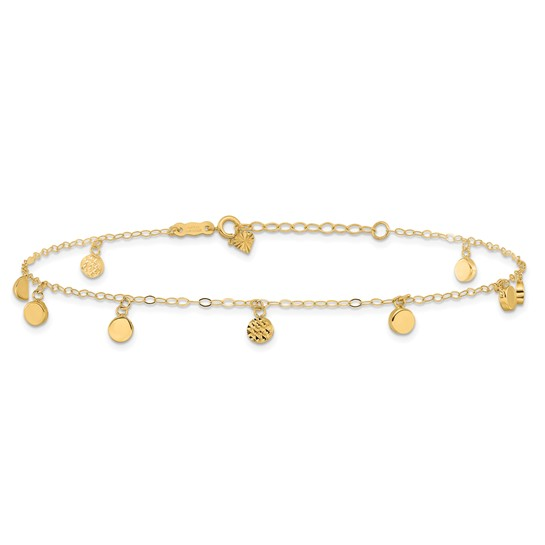 14k Yellow Gold Ankle Bracelet