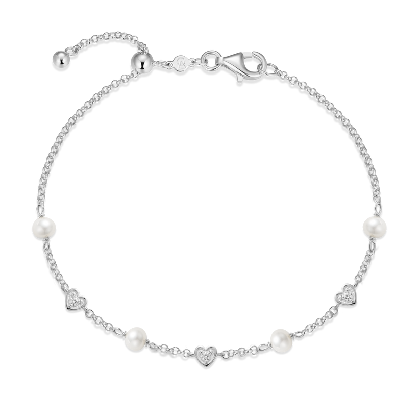 Sterling Silver Heart Bracelet