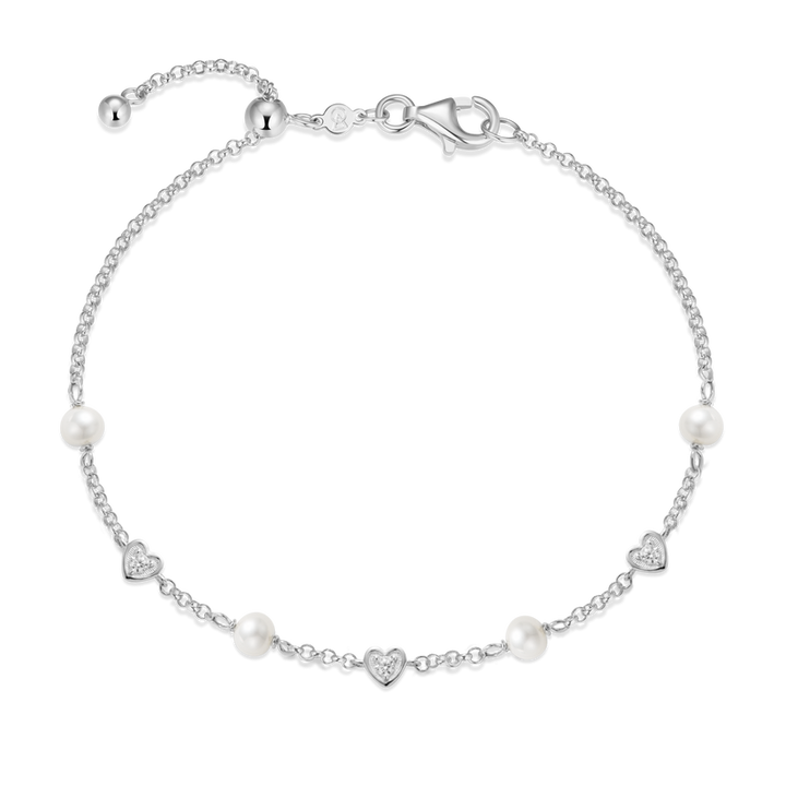 Sterling Silver Heart Bracelet