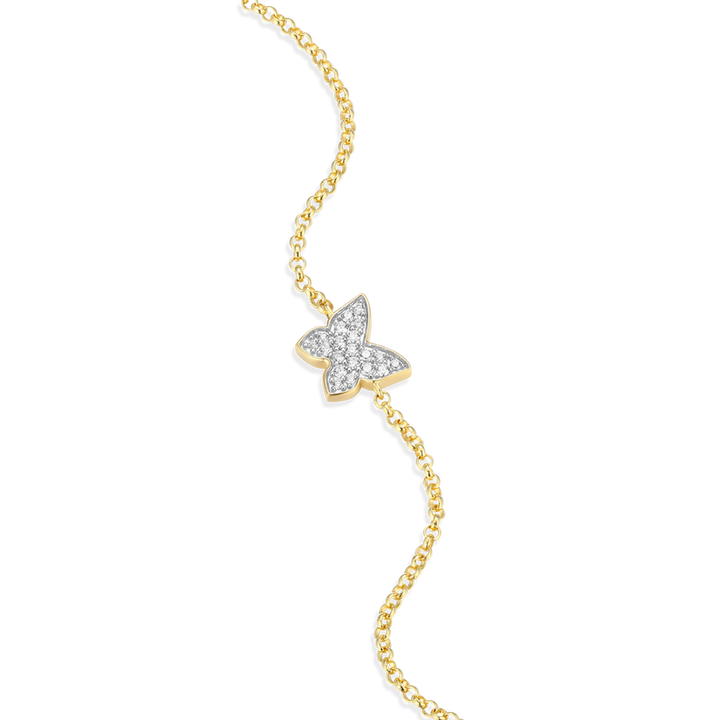 Sterling Silver Yellow Cable Link Bracelet