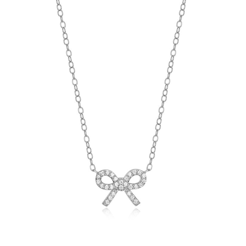 Sterling Silver BowNecklace