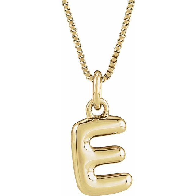 14k Yellow Gold Inital Charm