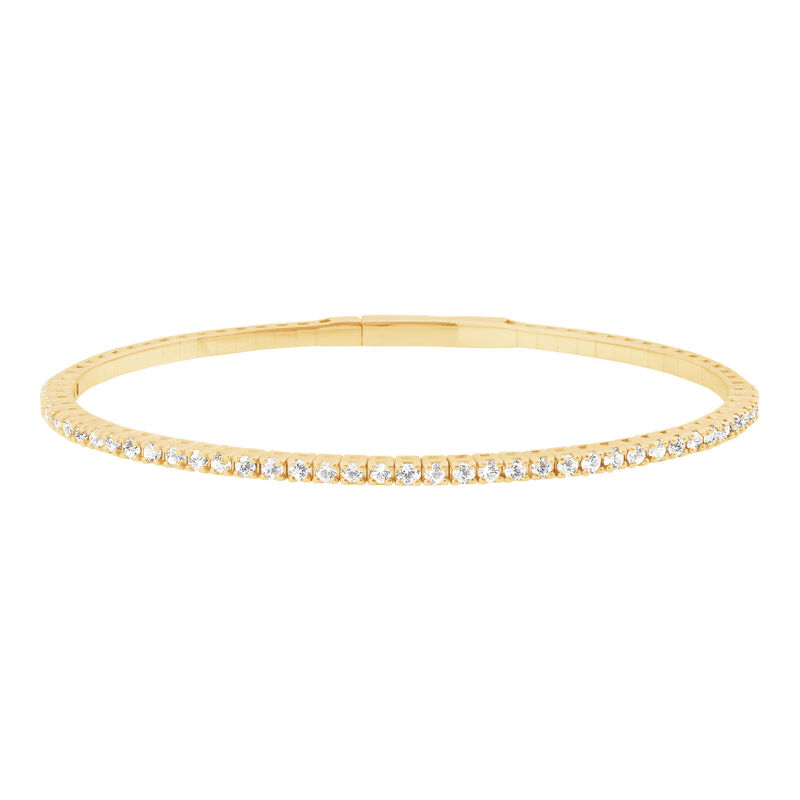 14k Yellow Gold Lab Grown Diamond Bracelet 1.00 cttw
