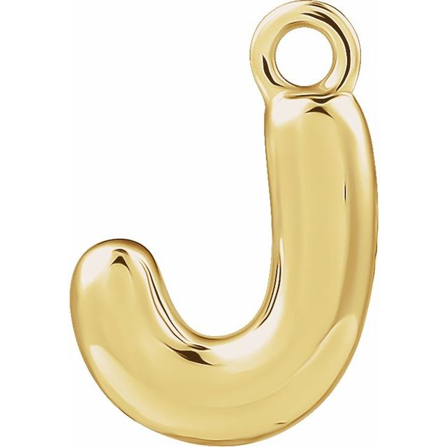 14k Yellow Gold Inital Charm