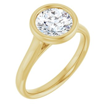 14k Yellow Gold Lab Grown Diamond Engagement Ring 1.51 cttw