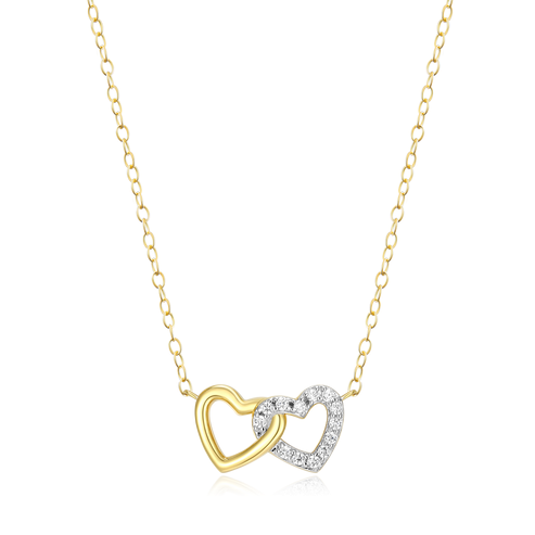 Sterling Silver Yellow Heart Necklace
