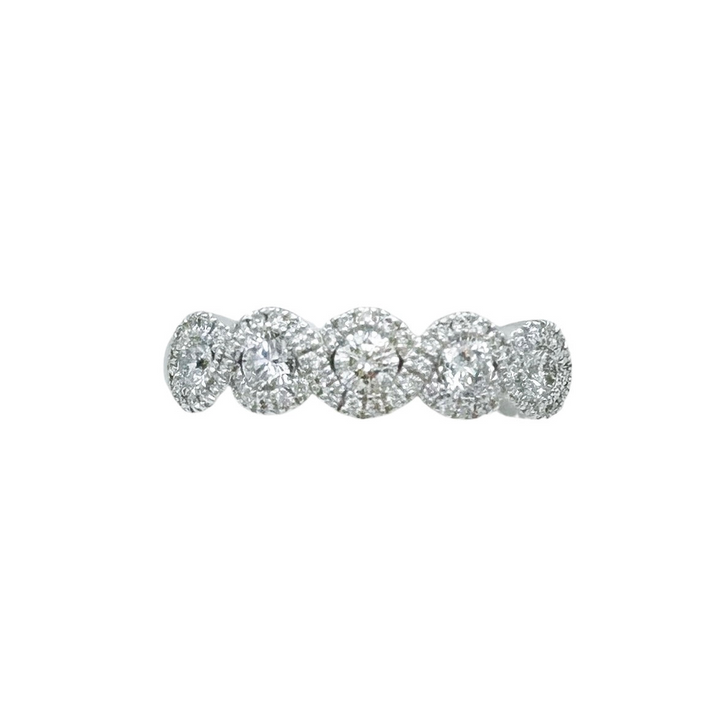 14k White Gold Diamond Fashion Rings