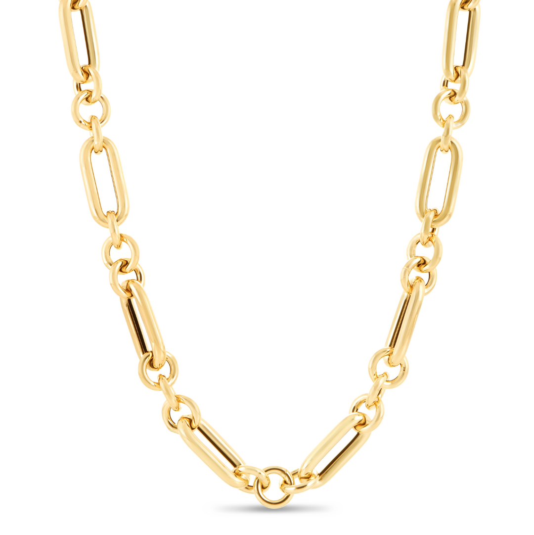 14k Yellow Gold Paper Clip Chain