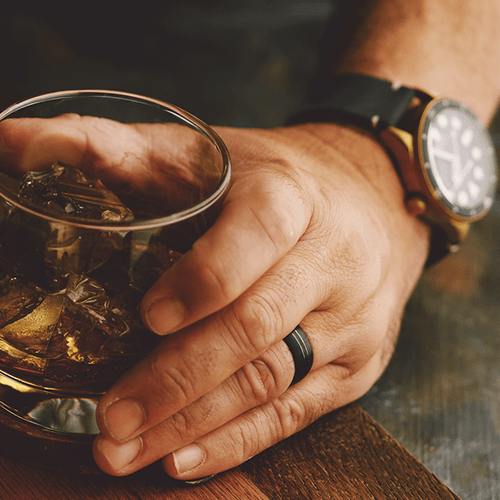 Tungsten Vip Satin Mens Wedding Band