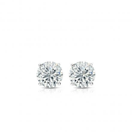 14k White Gold Lab Grown Diamond Earrings 2.30 cttw