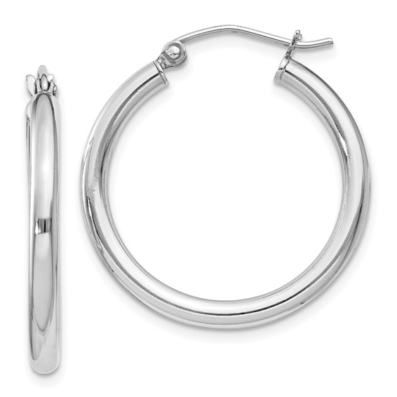 Sterling Silver Medium Hoop Earrings