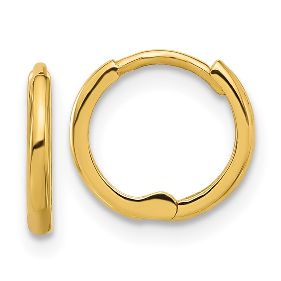 14k Yellow Gold Small Hoop Earrings