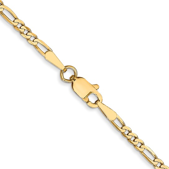 14k Yellow Gold Figaro Chain