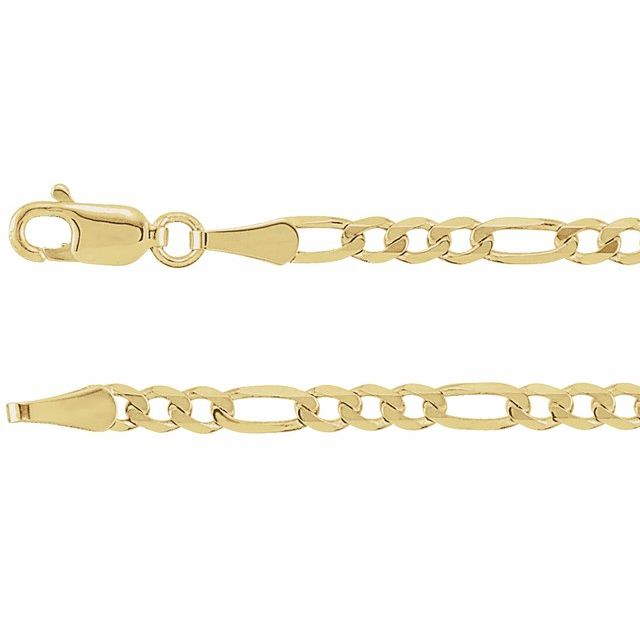 14k Yellow Gold Figaro Chain