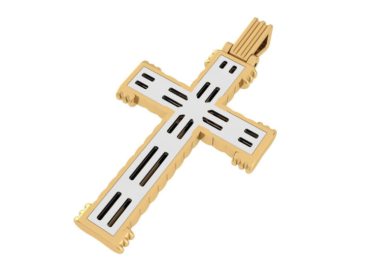 14k Yellow Gold Cross Charm