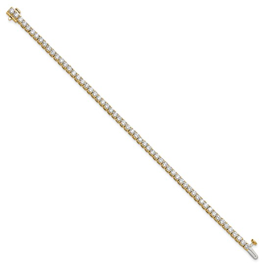 14k Yellow Gold Lab Grown Diamond Bracelet 5.00 cttw