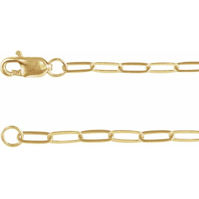 Gold Filled Paperclip Necklace