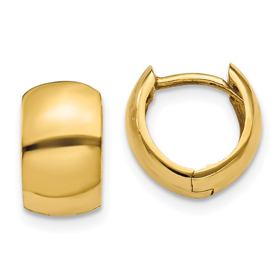 14k Yellow Gold Huggies Earrings