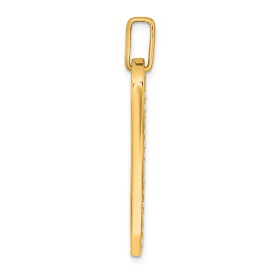14k Yellow Gold Lab Grown Diamond Pendants
