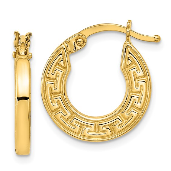 14k Yellow Gold Small Hoop Earrings