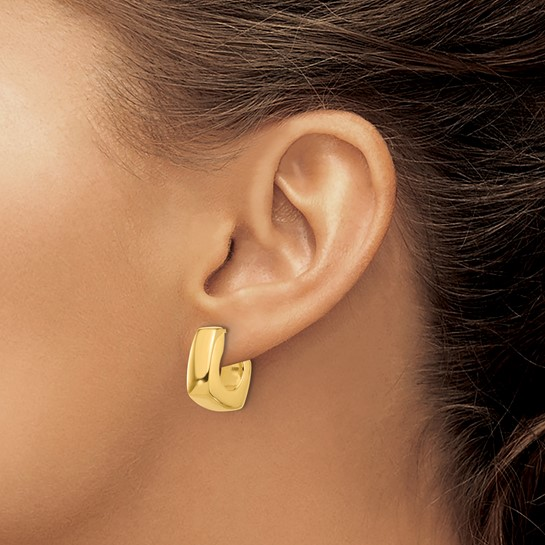 14k Yellow Gold Small Hoop Earrings