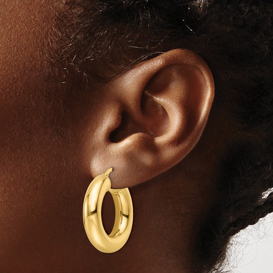 14k Yellow Gold Small Hoop Earrings