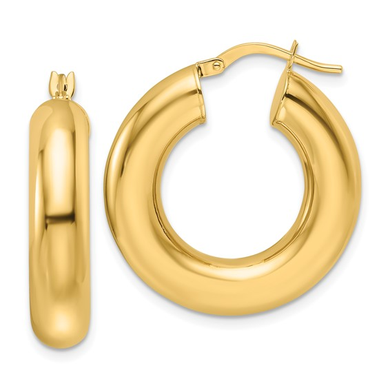 14k Yellow Gold Small Hoop Earrings
