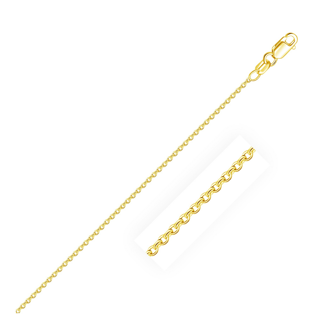 14k Yellow Gold Cable Link Chain