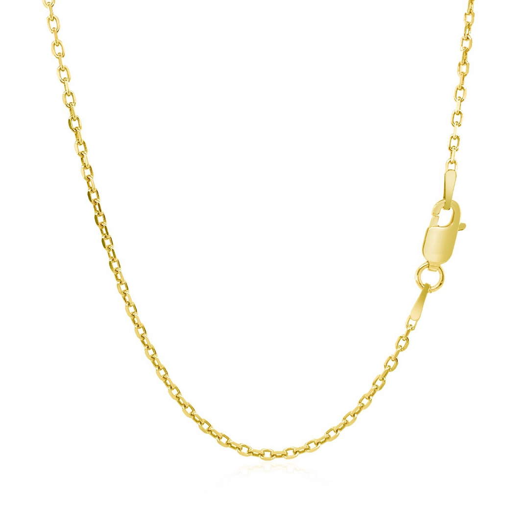 14k Yellow Gold Cable Link Chain