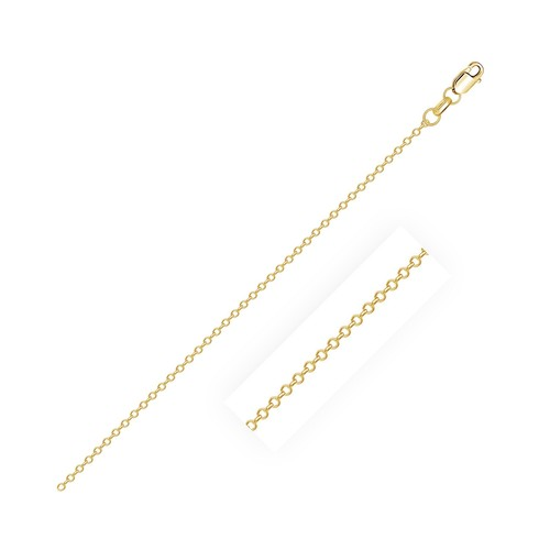 14k Yellow Gold Cable Link Chain