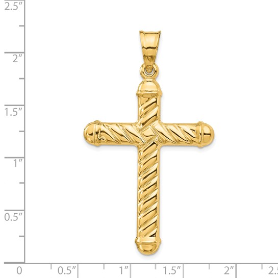 14k Yellow Gold Cross Charm
