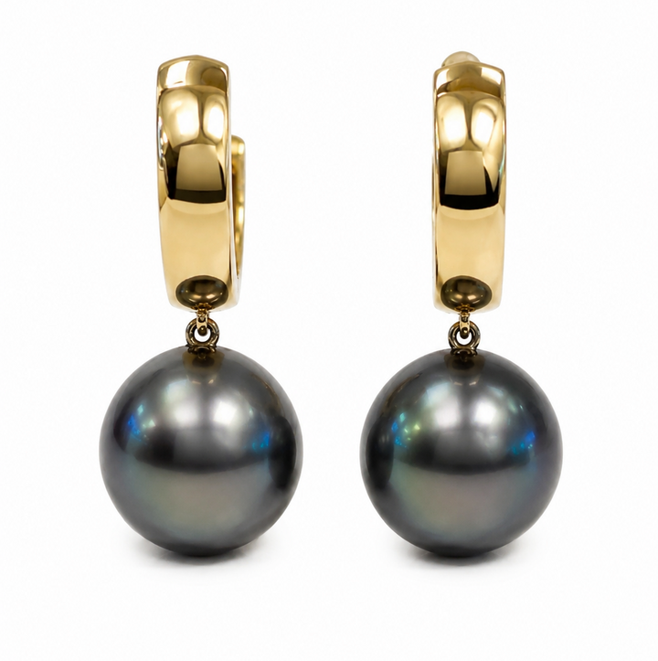14k Drop Pearls Earrings