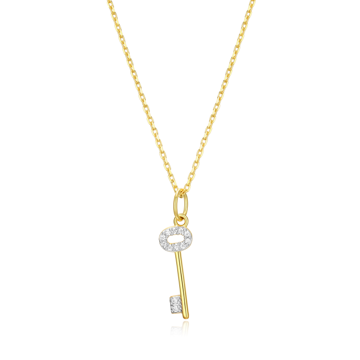 Sterling Silver Yellow Key Silver Pendant