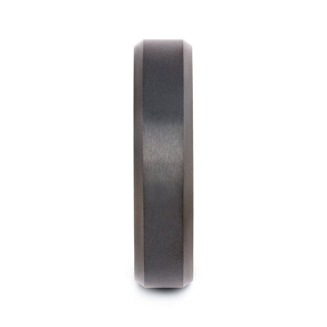 Tungsten Black Polished Wedding Band