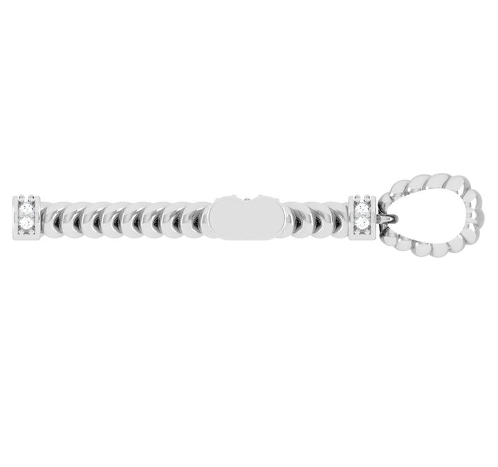14k White Gold Cross Charm