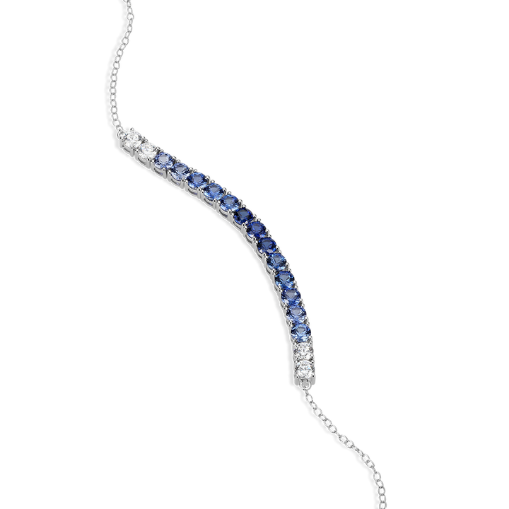 Sterling Silver Sapphire Ombre Bracelet