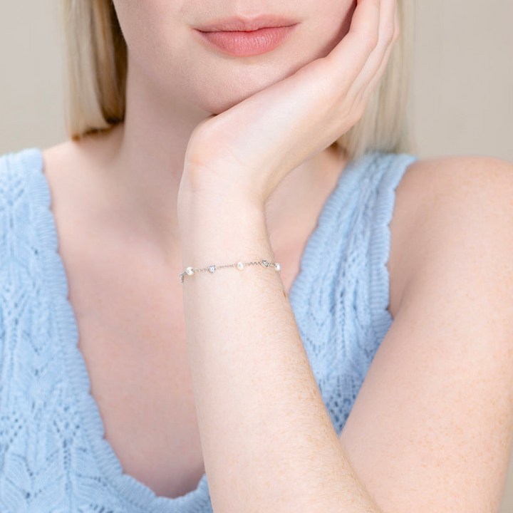 Sterling Silver Heart Bracelet